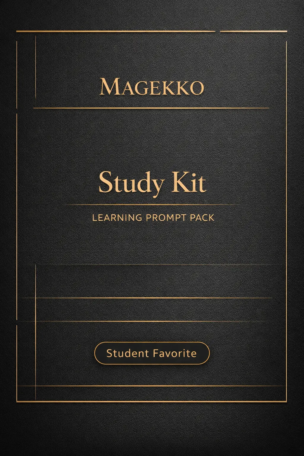 Magekko Study Kit prompt pack cover